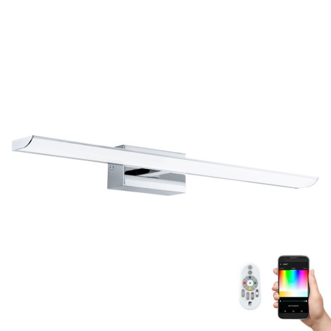 Eglo - LED RGB Димируема лампа за баня LED/15,6W/230V IP44 + дистанционно