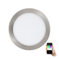 Eglo - LED RGB Димируемо вградено осветително тяло FUEVA-C LED/15,6W/230V пр. 22,5 cm