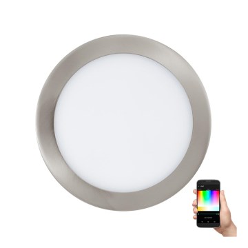 Eglo - LED RGB Димируемо вградено осветително тяло FUEVA-C LED/15,6W/230V пр. 22,5 cm
