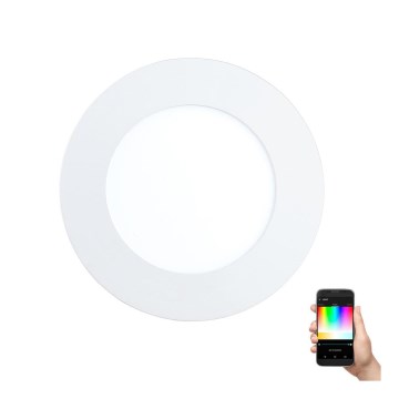 Eglo - LED RGB Димируемо вградено таванно осветително тяло FUEVA-C LED/5,4W/230V Ø 12 см