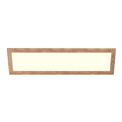 Eglo - LED RGBW Димируем панел за повърхностен монтаж/за вграждане SALOBRENA-C WOOD LED/34W/230V 2700-6500K 34x124 см кафяв + дистанционно управление
