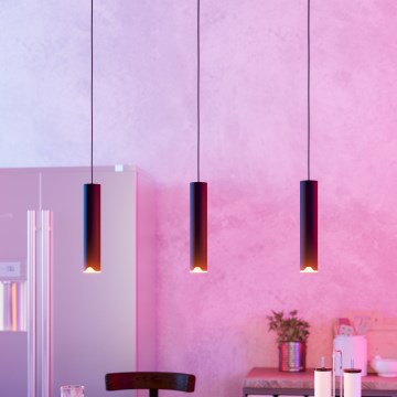 Eglo - LED RGBW Димируем пендел 3xLED/3,7W/230V 2700-6500K черен