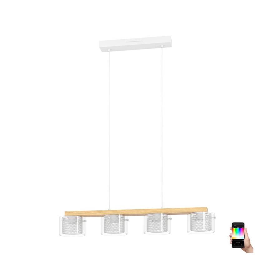 Eglo - LED RGBW Димируем пендел 4xLED/3,7W/230V 2700-6500K