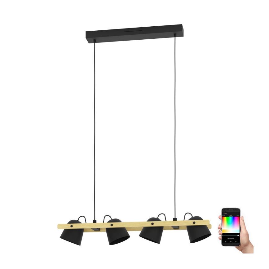 Eglo - LED RGBW Димируем пендел 4xLED/3,7W/230V 2700-6500K