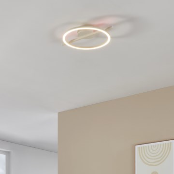 Eglo - LED RGBW Димируем плафон LED/17W/230V 2700-6500K бял + дистанционно управление