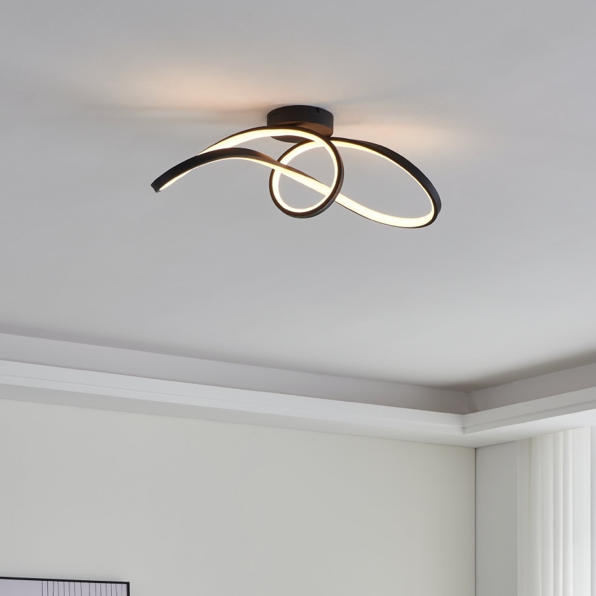 Eglo - LED RGBW Димируем плафон LED/22W/230V 2700-6500K черен
