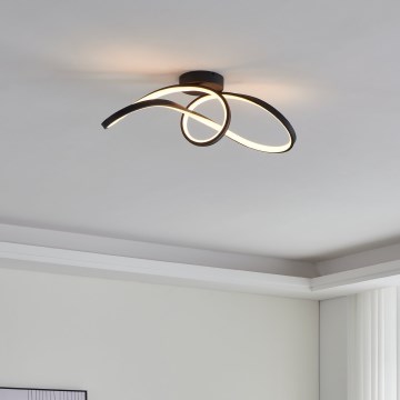 Eglo - LED RGBW Димируем плафон LED/22W/230V 2700-6500K черен