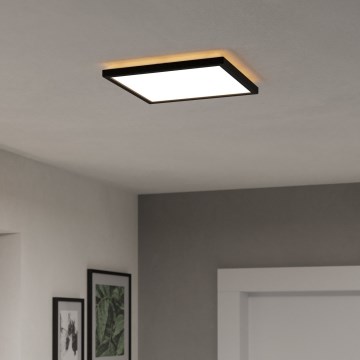Eglo - LED RGBW Димируем плафон за баня LED/13,4W/230V 2700-6500K 29x29 см IP44 черен