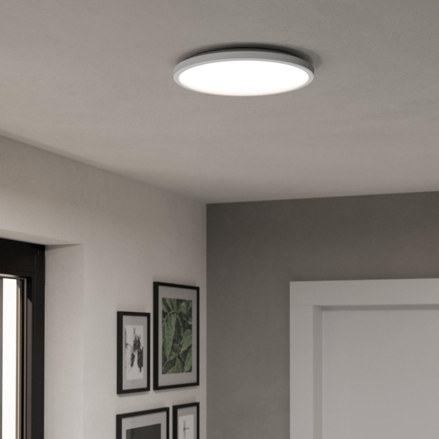 Eglo - LED RGBW Димируем плафон за баня LED/13,9W/230V 2700-6500K Ø 30 см IP44 бял ZigBee