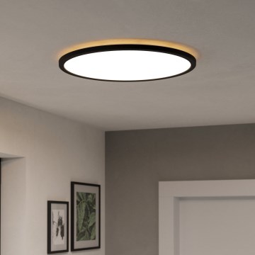 Eglo - LED RGBW Димируем плафон за баня LED/16,8W/230V 2700-6500K Ø 50 см IP44 черен ZigBee