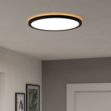 Eglo - LED RGBW Димируем плафон за баня LED/18,5W/230V 2700-6500K Ø 38,9 см IP44 черен ZigBee