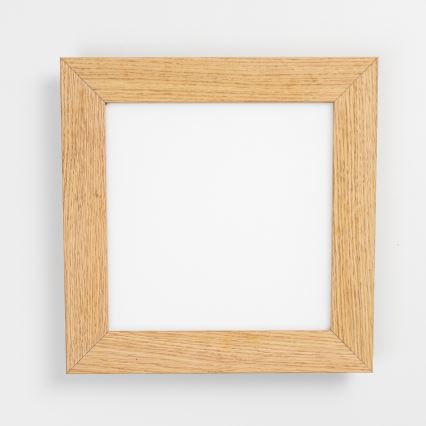 Eglo - LED RGBW димируем повърхностен панел SALOBRENA-C WOOD LED/16W/230V 2700-6500K 34x34 cm кафяв + дистанционно управление