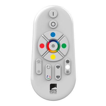 Eglo - LED RGBW димируем повърхностен панел SALOBRENA-C WOOD LED/16W/230V 2700-6500K 34x34 cm кафяв + дистанционно управление