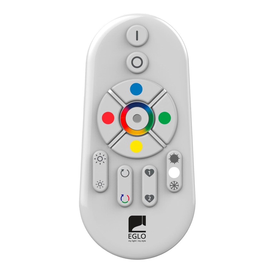 Eglo - LED RGBW димируем повърхностно монтиран панел SALOBRENA-C WOOD LED/34W/230V 2700-6500K 34x124 cm тъмнокафяв + дистанционно управление