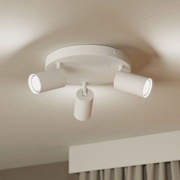 Eglo - LED RGBW Димируем спот 3xGU10/4,9W/230V бял