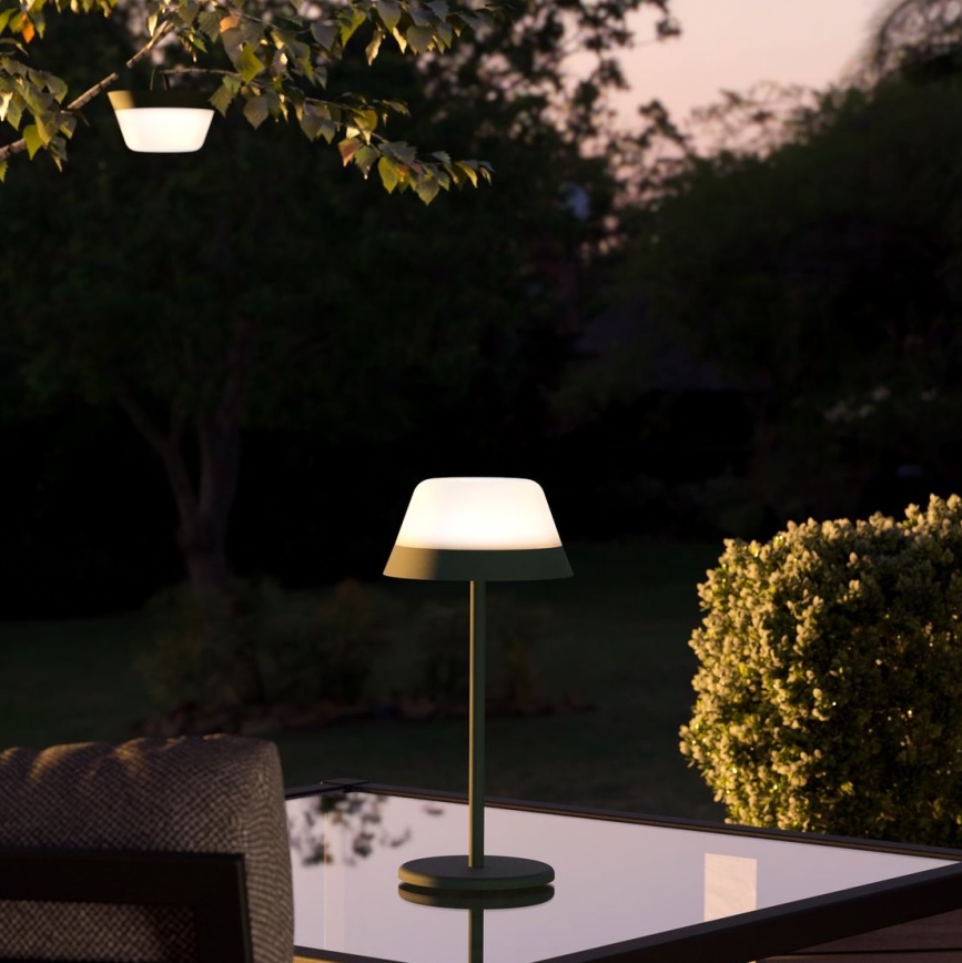 Eglo - LED RGBW Димируема сензорна екстериорна лампа 2в1 LED/1,5W/5V 2600 mAh IP54 зелен