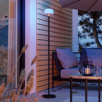 Eglo - LED RGBW димируема външна акумулаторна подова лампа LED/2,2W/3,7V 3000K 2200 mAh IP54