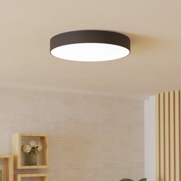 Eglo - LED RGBW димируемо таванно осветително тяло, 26 W/230 V, 2700–6500 K, Ø 49 см, черно