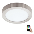 Eglo - LED RGBW димируемо таванно осветително тяло FUEVA-C LED/15,6W/230V Bluetooth пр. 22,5 см