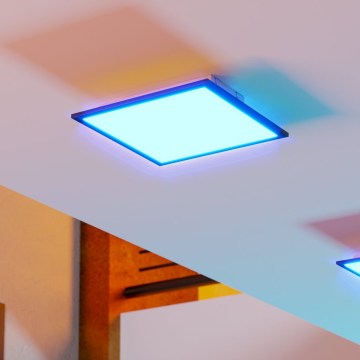 Eglo - LED RGBW димируемо таванно осветително тяло LED/14W/230V 2700-6500K 30x30 cm черно