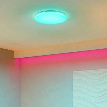 Eglo - LED RGBW димируемо таванно осветително тяло LED/20W/230V Ø 43 см