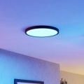 Eglo - LED RGBW димируемо таванно осветително тяло за баня LED/17,5W/230V 2700-6500K pr. 38,9 cm IP44 черно