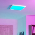 Eglo - LED RGBW димируемо таванно осветително тяло за баня LED/17,8W/230V 2700-6500K Ø 39 cm IP44 бяло