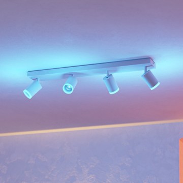 Eglo - LED RGBW димируемо точково осветително тяло 4xLED/3,7W/230V 2700-6500K бяло