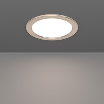 Eglo - LED RGBW димируемо вградено таванно осветително тяло за баня LED/9,5W/230V 2700-6500K Ø 16,8 cm IP44 матов хром