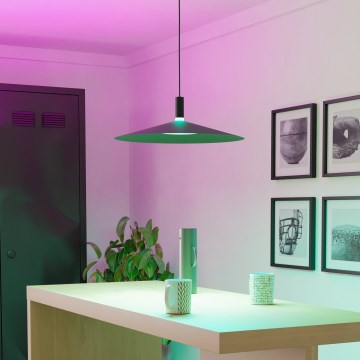 Eglo - LED RGBW полилей на кабел с регулируема яркост LED/15,5W/230V 2700-6500K черен