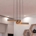 Eglo - LED RGBW полилей на кабел с възможност за димиране 2xLED/18W/230V медно/черно