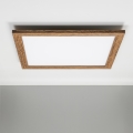 Eglo - LED RGBW регулируем панелен плафон SALOBRENA-C WOOD LED/30,5W/230V 2700-6500K 64x64 см кафяв + дистанционно управление