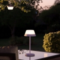 Eglo - LED RGBW регулируема сензорна външна лампа 2в1 LED/1,5W/5V 2600 mAh IP54 лилава