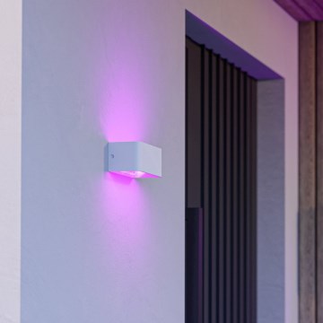 Eglo - LED RGBW Външна стенна лампа с възможност за димиране LED/10W/230V 2700-6500K IP55 бяла