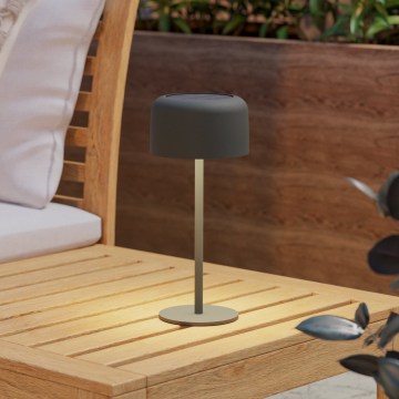 Eglo - LED соларна акумулаторна сенсорна настолна лампа LED/2,8W/3,7V 1800 mAh IP44 зелена