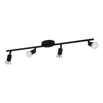 Eglo - LED Спот 4xGU10/2,8W/230V 3000K черен