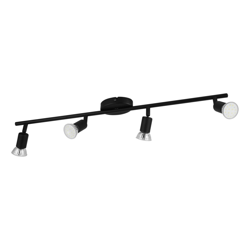 Eglo - LED Спот 4xGU10/2,8W/230V 3000K черен