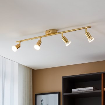 Eglo - LED Спот 4xGU10/2,8W/230V 3000K златист