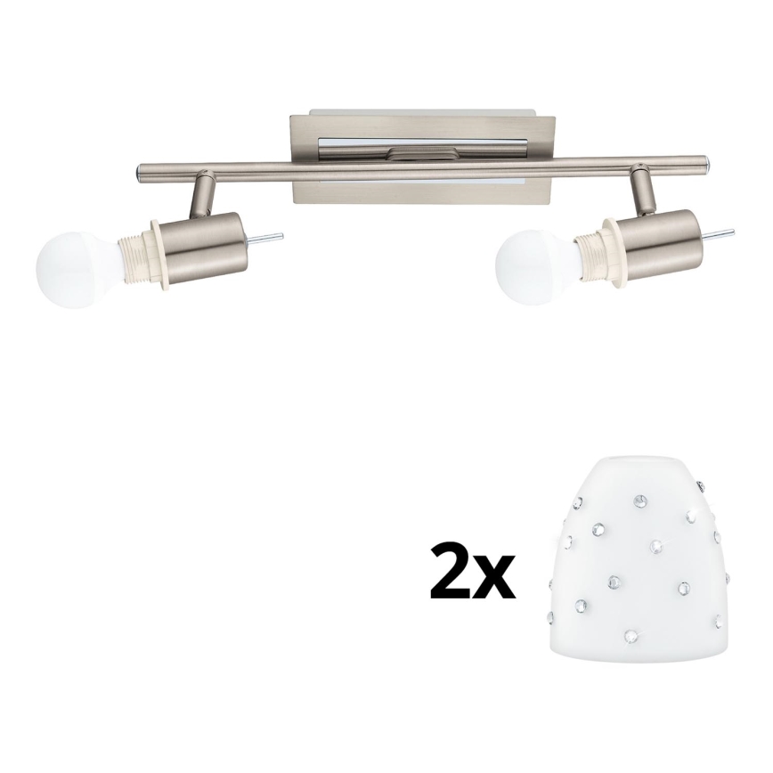 Eglo - LED Спот MY CHOICE 2xE14/4W/230V матов хром/бял