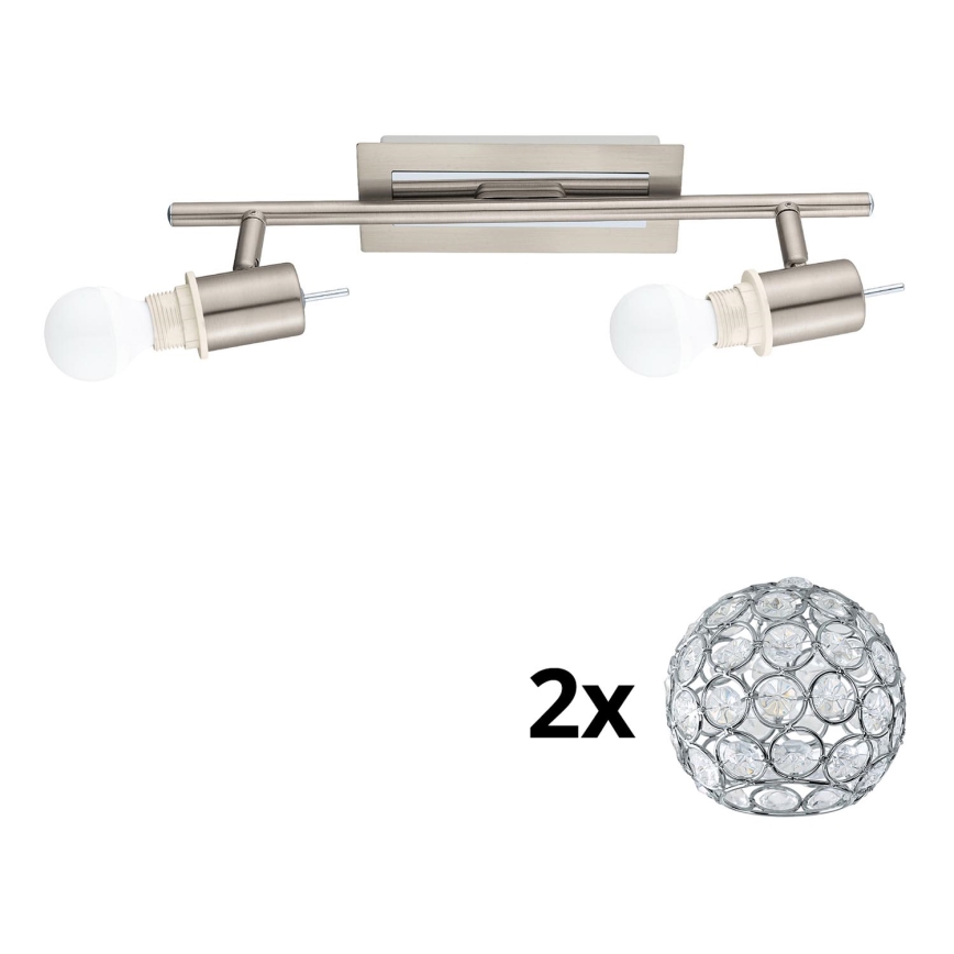 Eglo - LED Спот MY CHOICE 2xE14/4W/230V матов хром