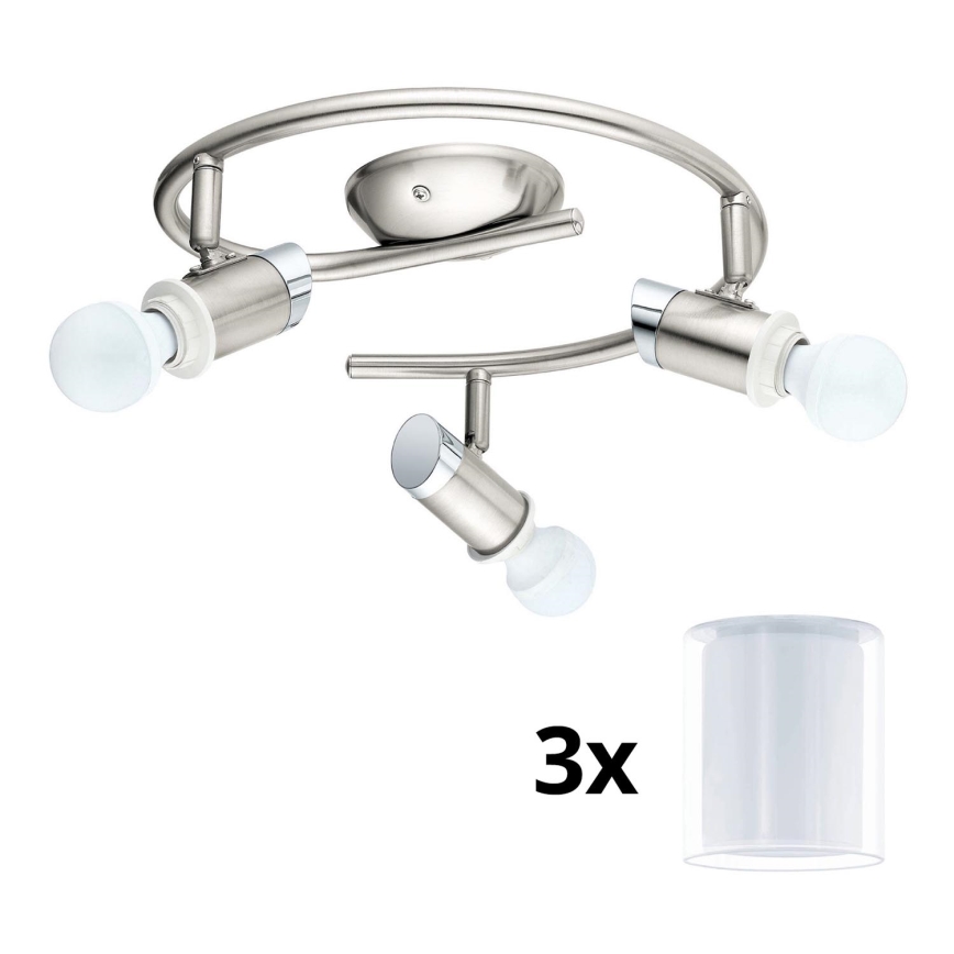 Eglo - LED Спот MY CHOICE 3xE14/4W/230V  матов хром/бял