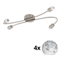 Eglo - LED Спот MY CHOICE 4xE14/4W/230V матов хром/бял/черен