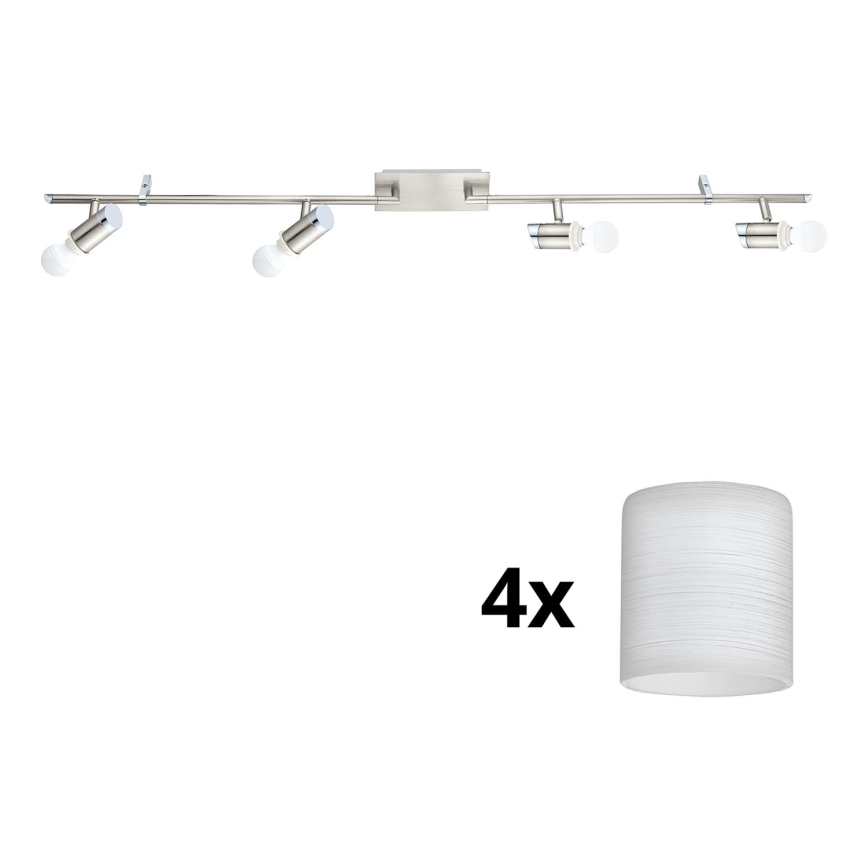 Eglo - LED Спот MY CHOICE 4xE14/4W/230V  матов хром/бял