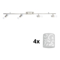 Eglo - LED Спот MY CHOICE 4xE14/4W/230V матов хром/бял