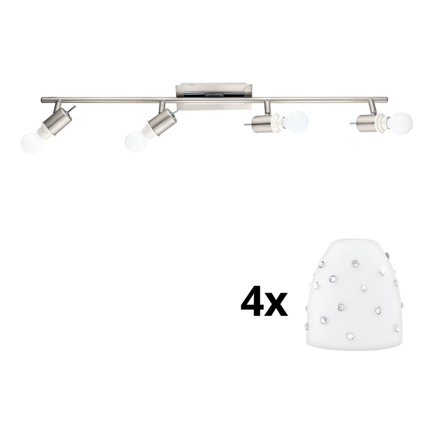 Eglo - LED Спот MY CHOICE 4xE14/4W/230V матов хром/бял