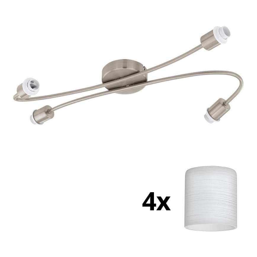 Eglo - LED Спот MY CHOICE 4xE14/4W/230V матов хром/бял