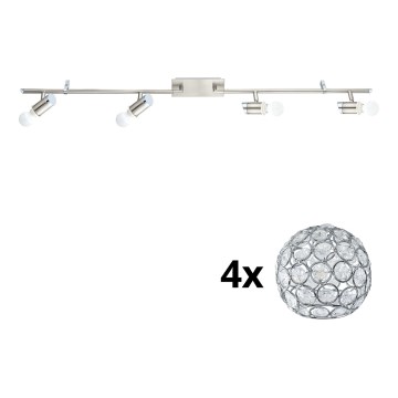 Eglo - LED Спот MY CHOICE 4xE14/4W/230V матов хром