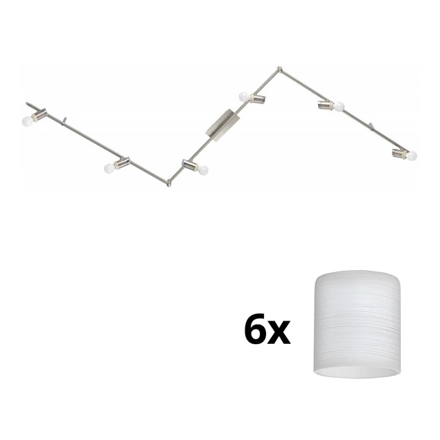 Eglo - LED Спот MY CHOICE 6xE14/4W/230V матов хром/бял