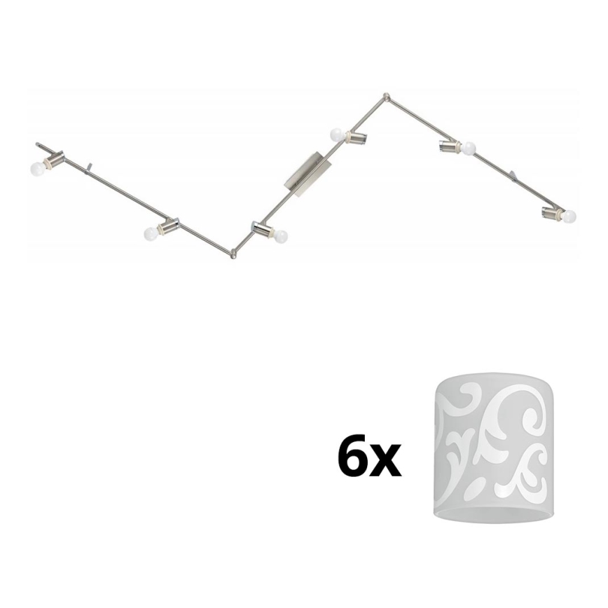 Eglo - LED Спот MY CHOICE 6xE14/4W/230V матов хром/бял