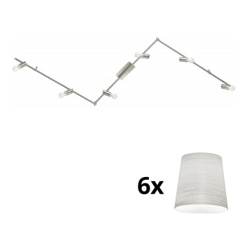 Eglo - LED Спот MY CHOICE 6xE14/4W/230V матов хром/кремав